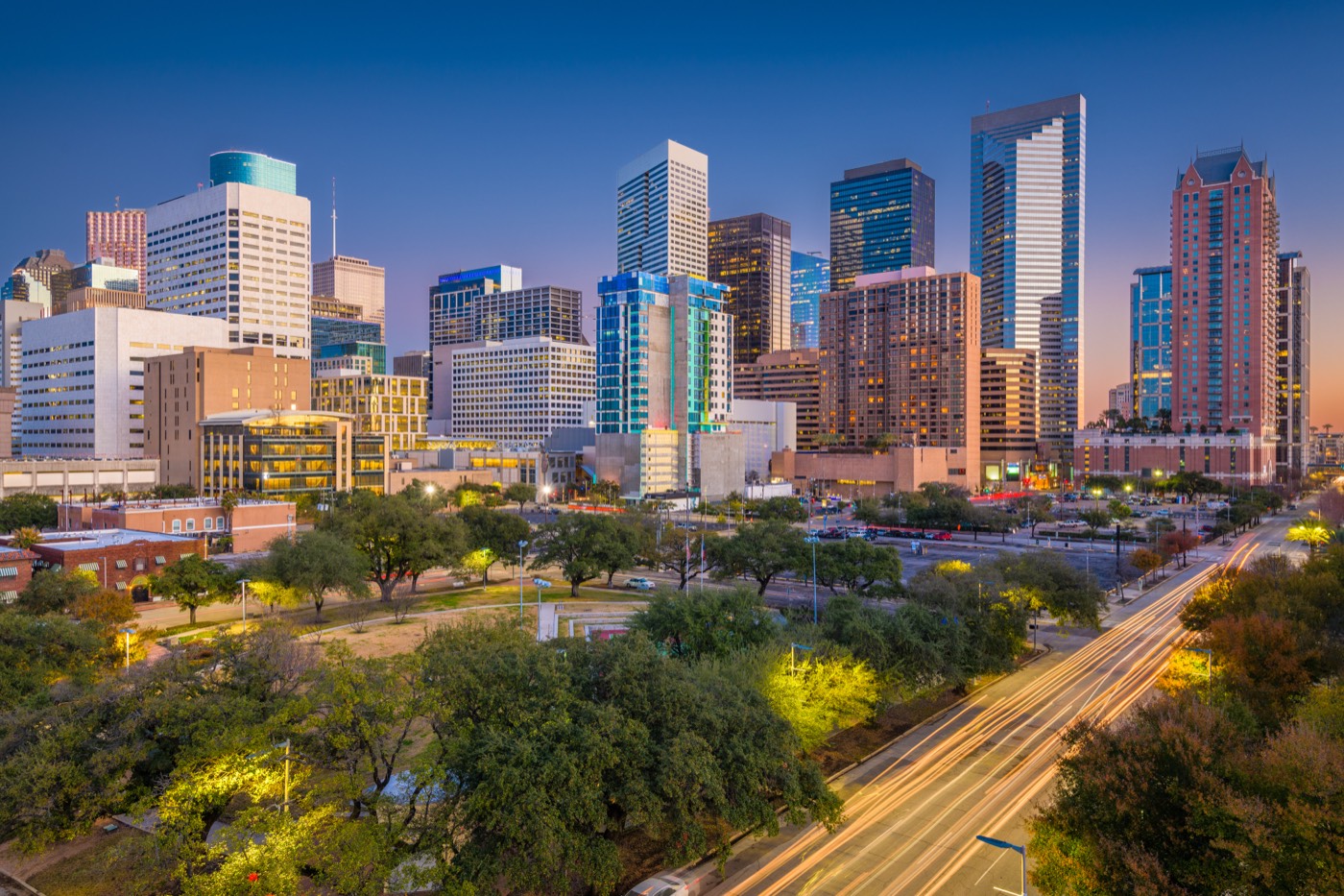 Downtown Houston commercial roofing service area